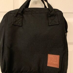 Black and Green insulated  lunch Bag